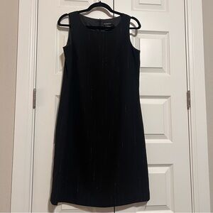George Black Pinstripe Sleeveless Mini Dress